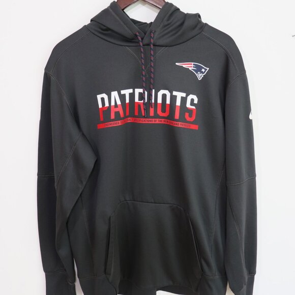 Nike NFL New England Patriots Therma-Fit Pullover Hoodie Gray XL - Picture 1 of 7